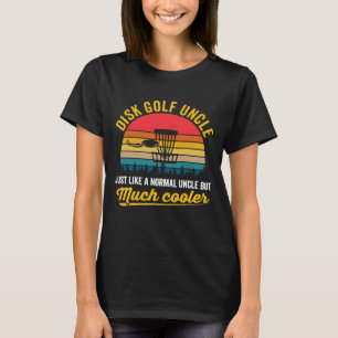 Disc Golf Uncle Player Retro Sport Disc Golfing Ho T-Shirt