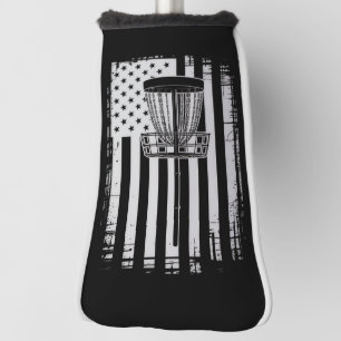 Disc Golf USA Flag Golfer Golfing Sport Lover Head Cover