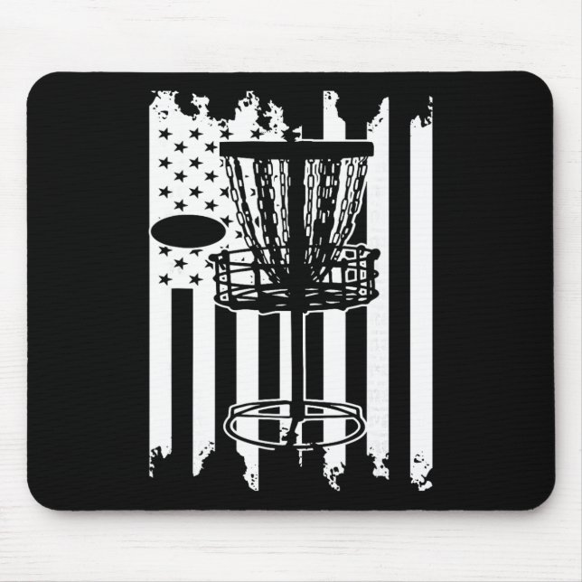 Disc Golf Usa Flag  Mouse Pad (Front)