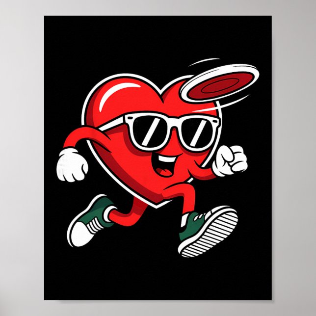 Disc Golf Valentines Day  Poster (Front)