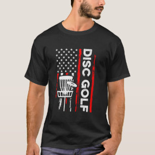 Disc Golf Vintage American Flag 4th Of July Long S T-Shirt