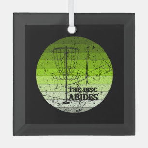 Disc Golf Vintage Glass Tree Decoration