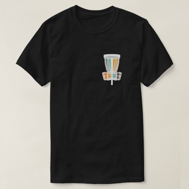 Disc Golf Vintage Retro Golf Hole T-Shirt (Design Front)