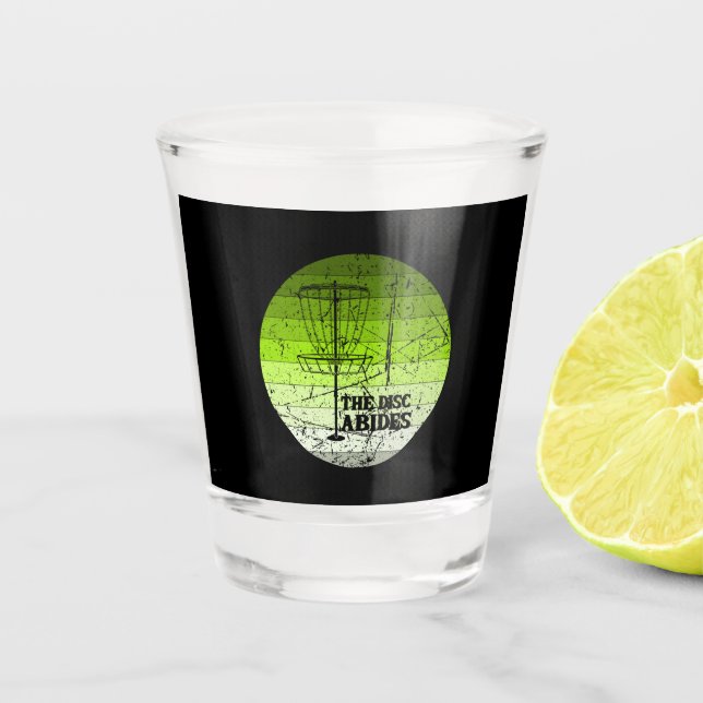 Disc Golf Vintage Shot Glass (Front)