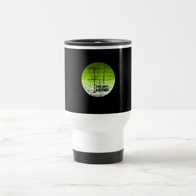 Disc Golf Vintage Travel Mug (Center)