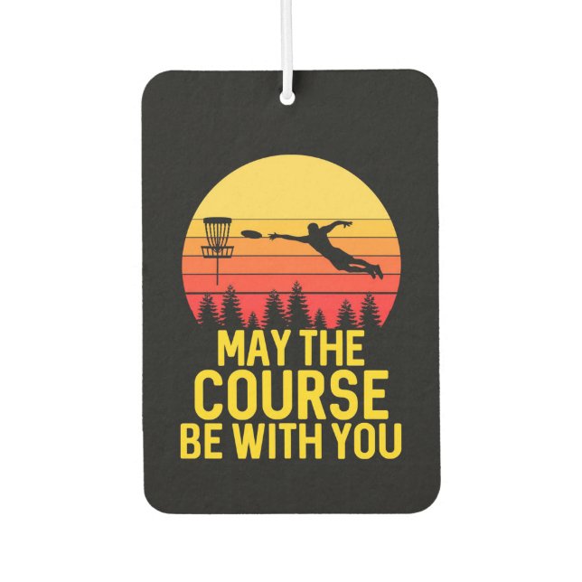 Disc Golf With You Car Air Freshener (Front)