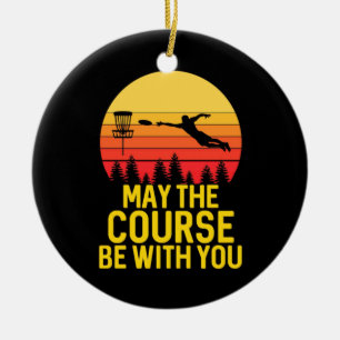 Disc Golf With You Ceramic Tree Decoration