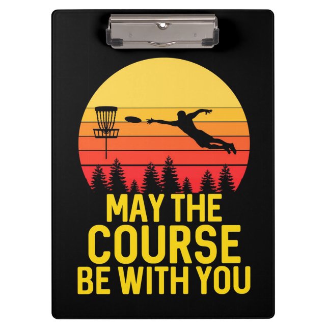 Disc Golf With You Clipboard (Front)