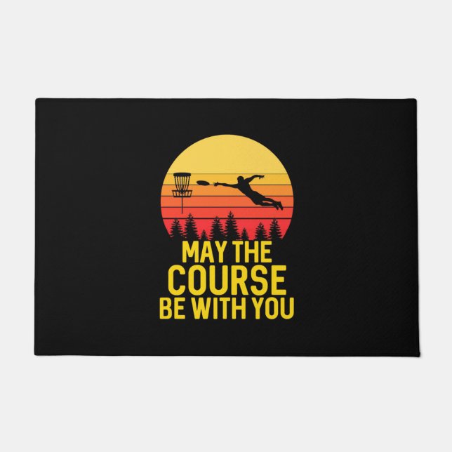 Disc Golf With You Doormat (Front)