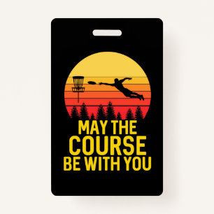 Disc Golf With You ID Badge