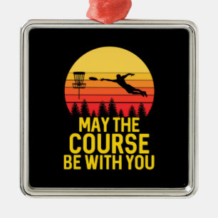 Disc Golf With You Metal Tree Decoration
