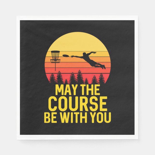 Disc Golf With You Napkin (Front)