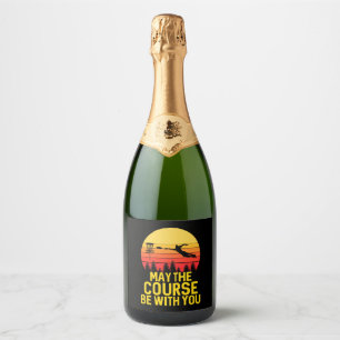 Disc Golf With You Sparkling Wine Label