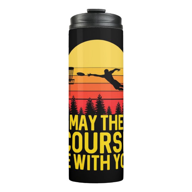 Disc Golf With You Thermal Tumbler (Front)