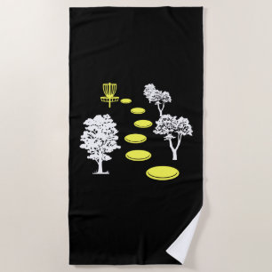 Disc Golf Woods Disc Golfer Gift Beach Towel
