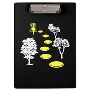 Disc Golf Woods Disc Golfer Gift Clipboard
