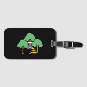 Disc Golf Woods Disc Golfer Gift Luggage Tag