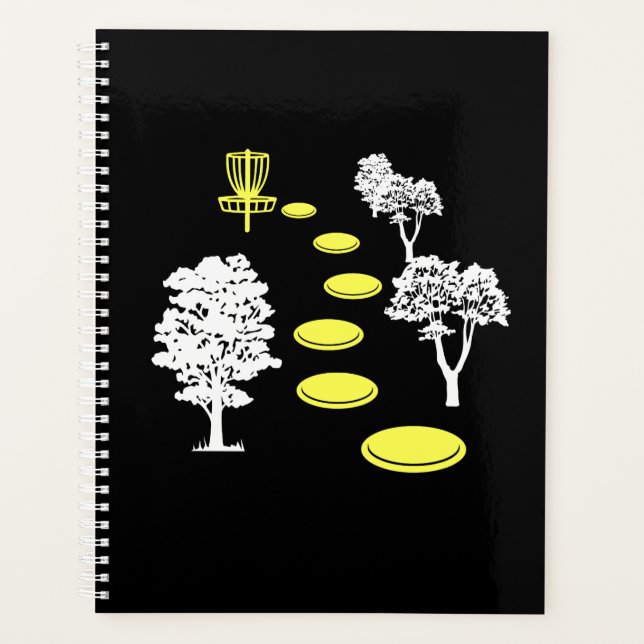 Disc Golf Woods Disc Golfer Gift Planner (Front)
