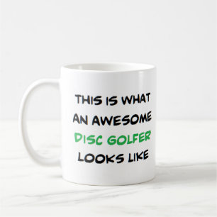 disc golfer, awesome coffee mug
