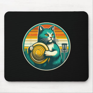 Disc Golfer Cat Disc Golf Player _2  Mouse Pad