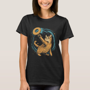Disc Golfer Cat On Disc Golf For Men Women Kids T-Shirt