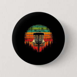 Disc Golfer Colourful Disc Golf  6 Cm Round Badge