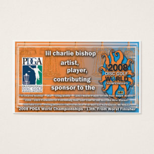 disc golfer Craig Prime's  WORLDS 2008 debut