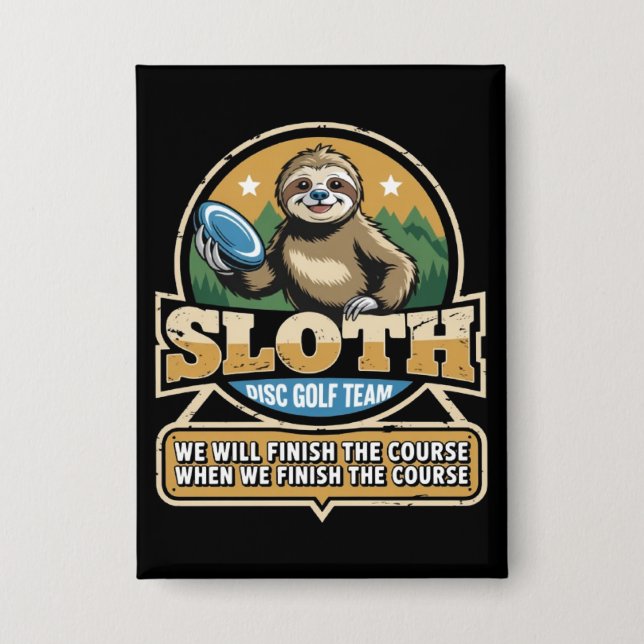 Disc Golfer Funny Sloth Disc Golf Player Golfer (Front)