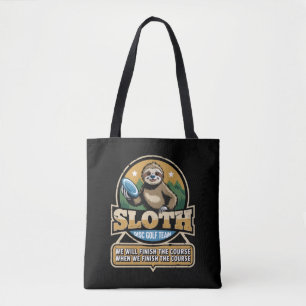Disc Golfer Funny Sloth Disc Golf Player Golfer Tote Bag