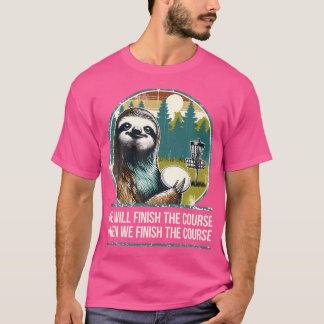 Disc Golfer I Sloth Disc Golf Player T-Shirt