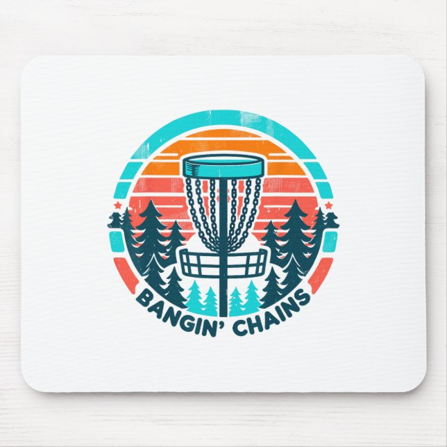 Disc Golfer - Ngin Chains - Disc Golf Player _1  Mouse Pad (Front)