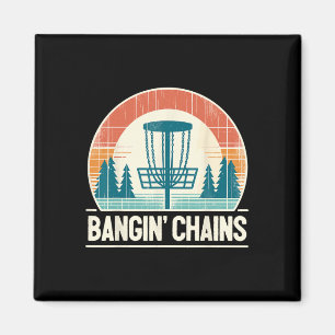 Disc Golfer - Ngin Chains - Disc Golf Player Magnet