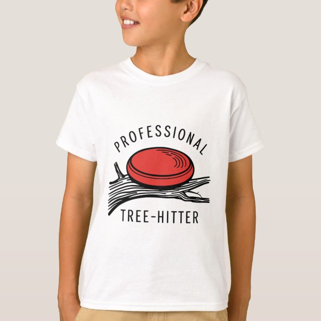 Disc Golfing Disc, Professional Tree-hitter, Retro T-Shirt (Front)
