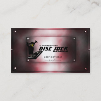 Disc Jock DJ Business Card Template