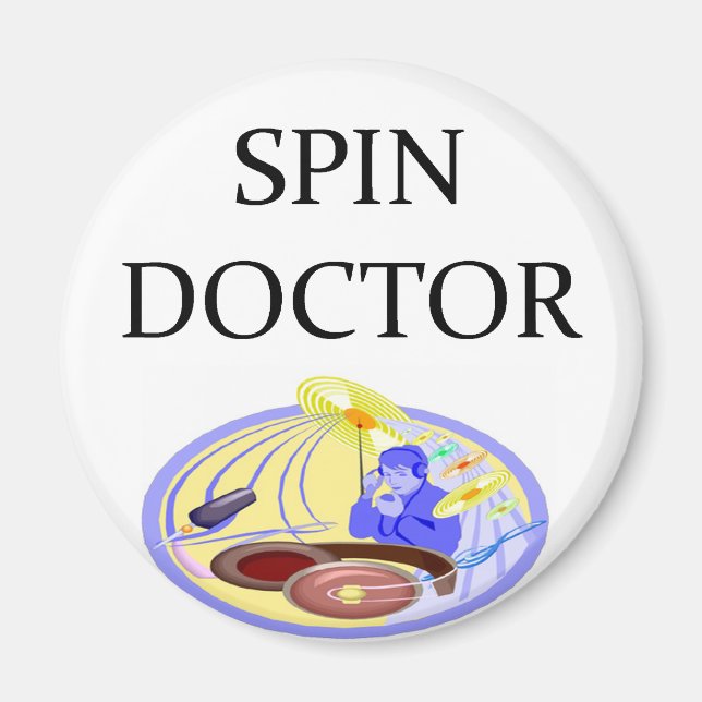 disc jockey record collector magnet (Front)