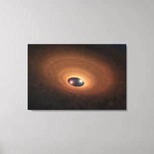 Disc Of Dusty Material Leftover From Star Forming Canvas Print
