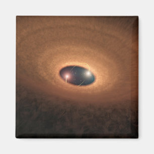 Disc Of Dusty Material Leftover From Star Forming Magnet