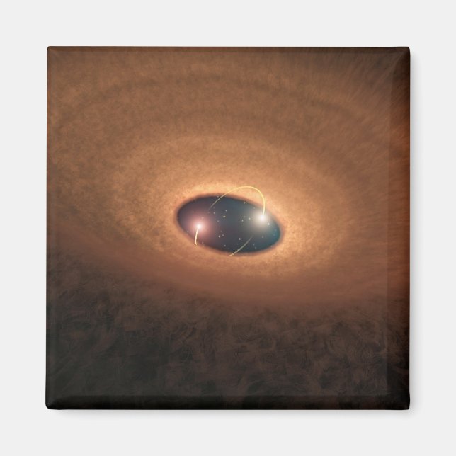 Disc Of Dusty Material Leftover From Star Forming Magnet (Front)