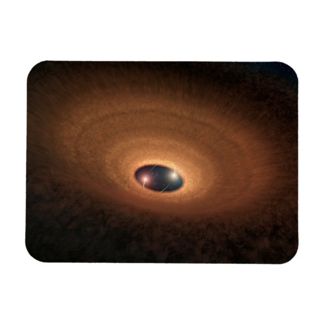 Disc Of Dusty Material Leftover From Star Forming Magnet (Horizontal)