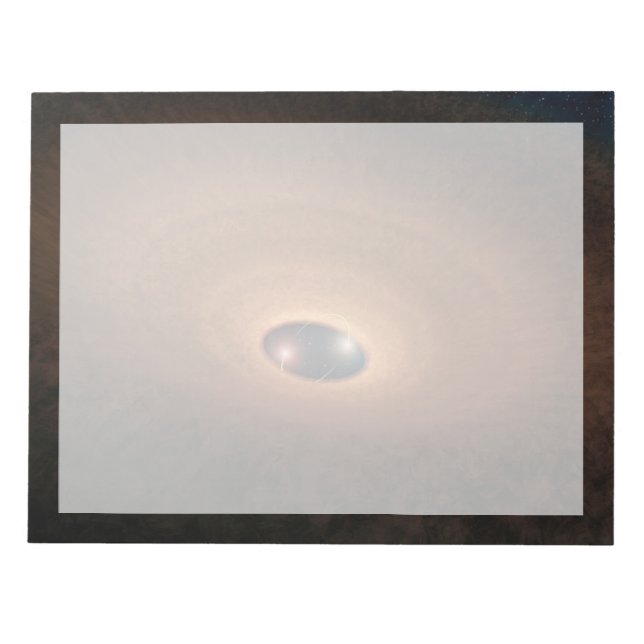 Disc Of Dusty Material Leftover From Star Forming Notepad (Front)