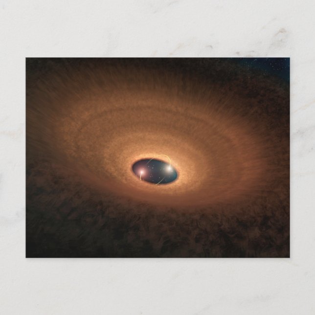 Disc Of Dusty Material Leftover From Star Forming Postcard (Front)