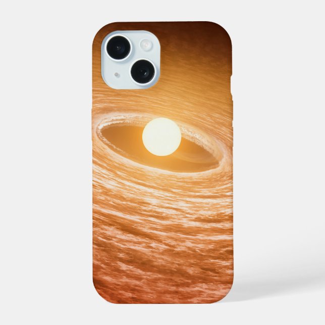Disc Of Material Surrounding Star Fu Orionis. iPhone 15 Case (Back)