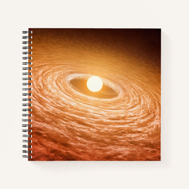 Disc Of Material Surrounding Star Fu Orionis. Notebook (Front)