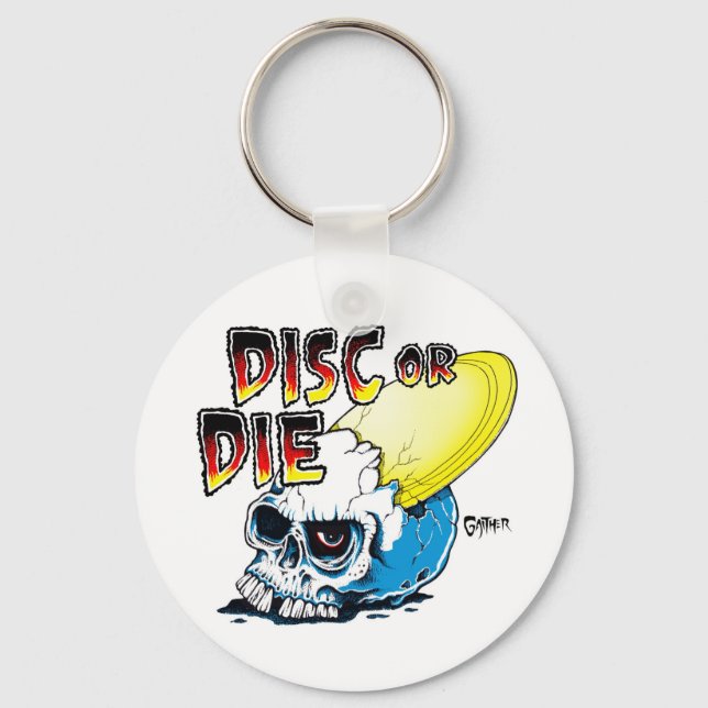 Disc Or Die Key Ring (Front)
