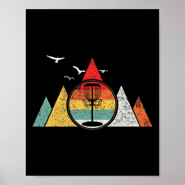 Discgolf Disc Golf Vintage  Poster (Front)