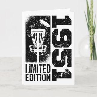 Discgolf Vintage 1951 Birthday Disc-golfing Game D Card