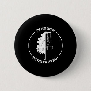 Discing Golf Funny Disc Sports Tree Icon Art Sayin 6 Cm Round Badge