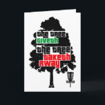 Discing Golf Funny Disc Sports Tree Icon Art Sayin Card<br><div class="desc">Discing Golf Funny Disc Sports Tree Icon Art Saying Design _1</div>