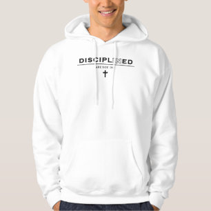 Discipled + Disciplined White Hoodie