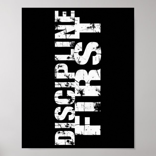 Discipline Beats Motivation1  Poster (Front)